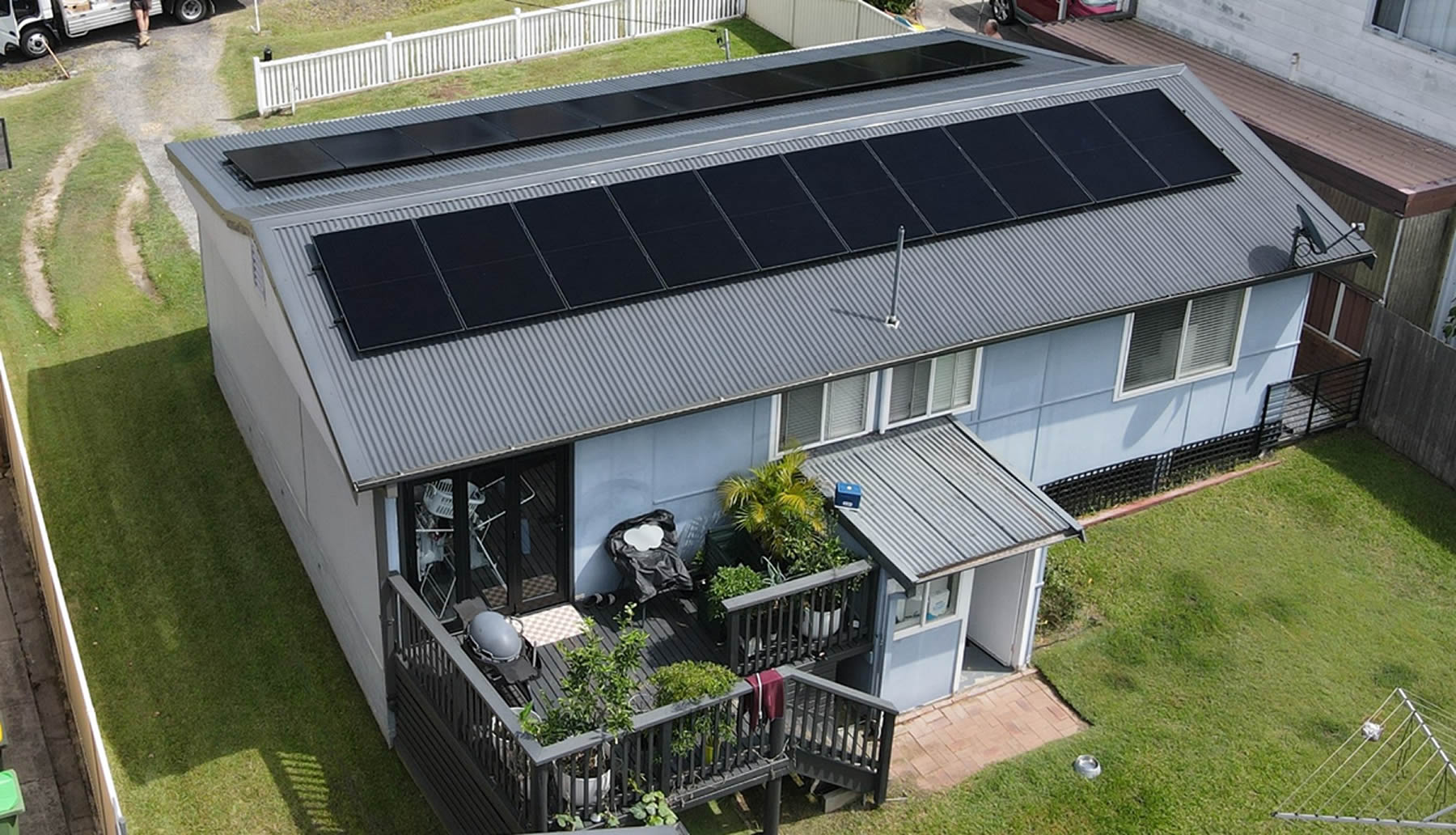 A sleek 9.1kW solar system in Gorokan, NSW installed by Simply Solar Solutions